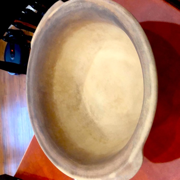 Pampered chef stoneware baking or mixing bowl 13 x 12” +4 inches deep - Picture 1 of 5